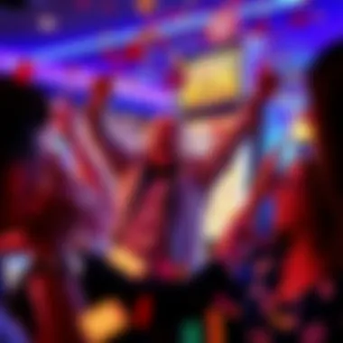 Joyous Celebration After a Big Win Celebration of a slot machine win with confetti