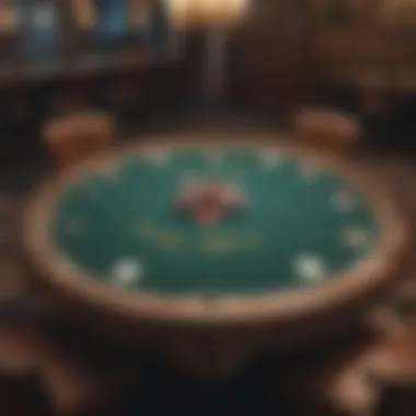 Elegant poker table design showcasing unique features