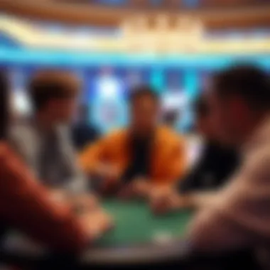 Discussion on Casino Access Regulations Young adults engaging in discussions about gambling regulations.