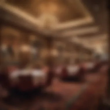 Elegant dining experience within a casino hotel