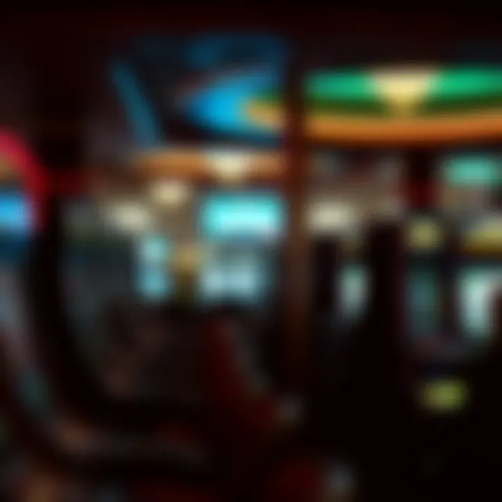 Exciting Gaming Floor Exciting gaming floor with slot machines