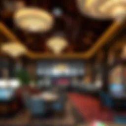 Luxurious hotel lobby at Catfish Bend