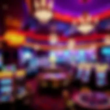 The Lively Casino Floor at Circus Circus Interior shot of the casino floor filled with gaming tables and vibrant lights