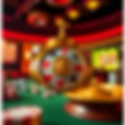 Illustration of free spins concept in online casinos