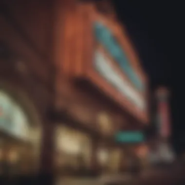 Binion's Horseshoe Casino sign illuminated at night