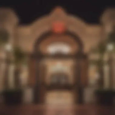 Historic Entrance of Binion's Horseshoe Casino Historic view of Binion's Horseshoe Casino entrance