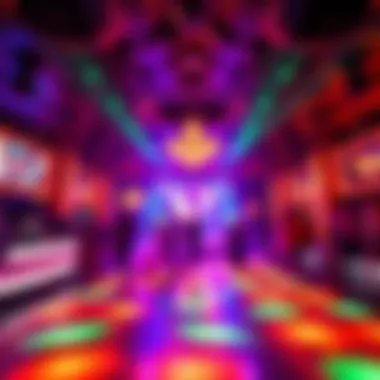 Dynamic Dance Floor Atmosphere at Encore Vibrant dance floor at Encore Las Vegas featuring dynamic lighting