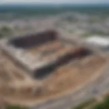 Aerial view of Hard Rock Casino Rockford construction site