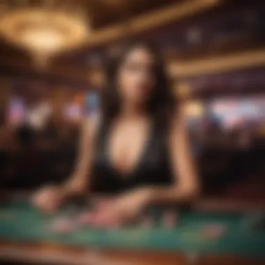 A live entertainment show at a Las Vegas casino venue
