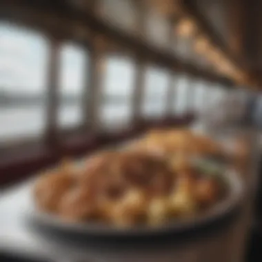 Diverse culinary offerings aboard the casino boat