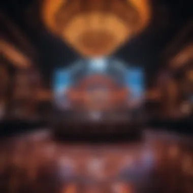 Stage set for a live entertainment event at Hard Rock Casino