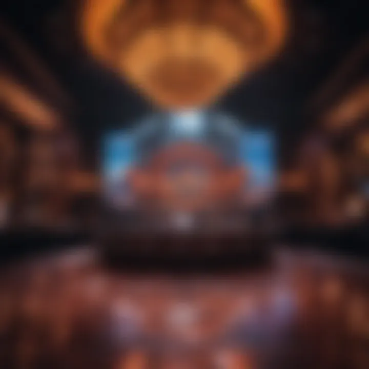 Stage set for a live entertainment event at Hard Rock Casino