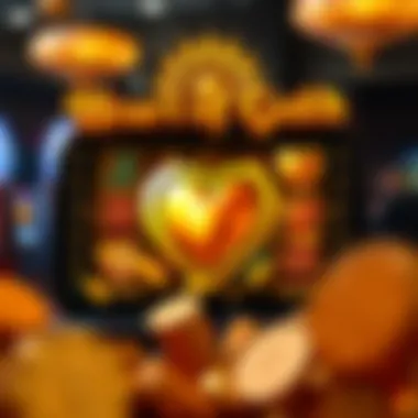 Gameplay Interface of Heart of Gold Slot Engaging gameplay interface of the Heart of Gold slot