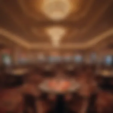 Lively dining area within a casino, highlighting culinary offerings