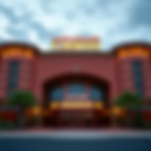 The Grand Entrance of Lake Ozark Casino Exterior view of Lake Ozark Casino showcasing its grandeur