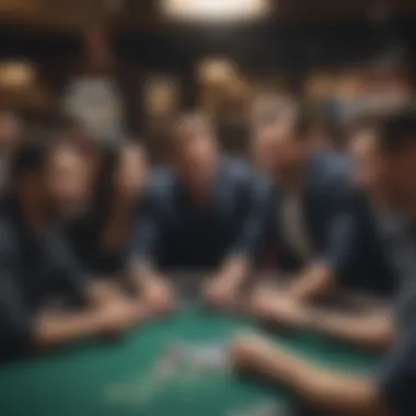 Group of players celebrating a win at a poker table within a popular NYC poker venue