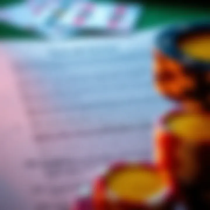 Understanding Bonus Terms and Conditions A close-up of terms and conditions related to casino bonuses