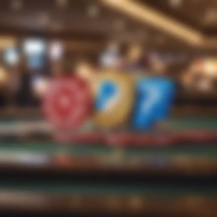 PayPal logo integrated with casino elements