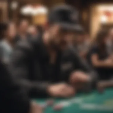 Player engaging in Texas Hold'em strategy