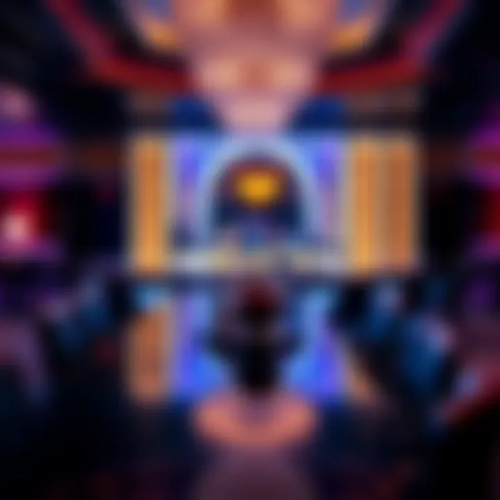 Luxurious Bar Experience at Resort World An elegant bar area within the casino, showcasing premium drinks