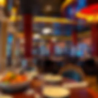 A vibrant dining area at an Alabama casino