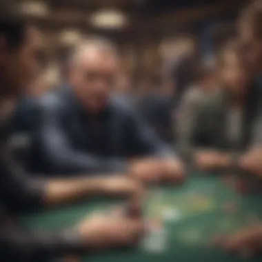 A captivating poker tournament scene