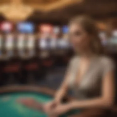 A montage of iconic casino scenes from popular shows