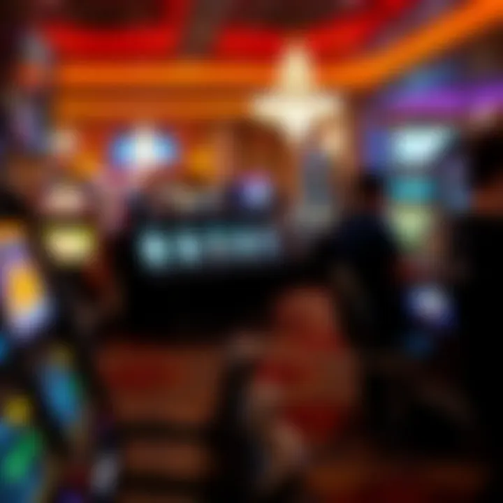 Diverse gaming options available at a Philadelphia casino, highlighting slot machines and tables