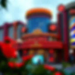 Exterior view of a prominent Philadelphia casino showcasing its vibrant architecture