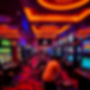 Diverse Gaming Experience at Livingston Casino A vibrant gaming floor filled with various gaming machines