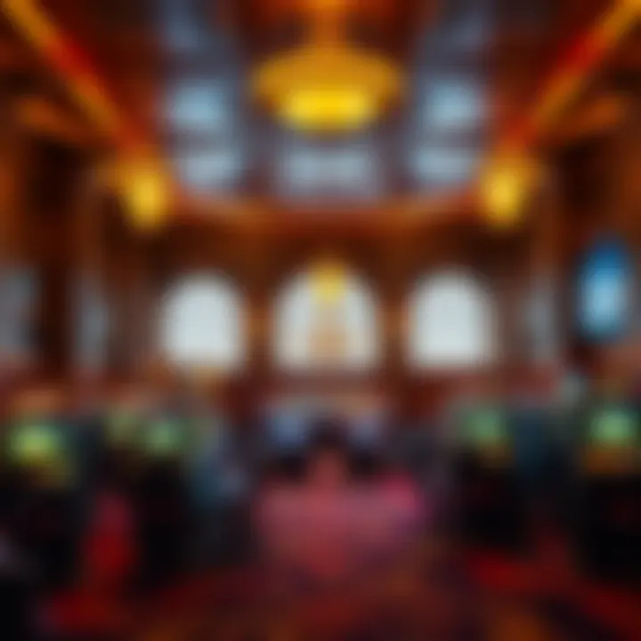 Ornate Interior Design of Livingston Casino A detailed look at the ornate design elements inside the casino