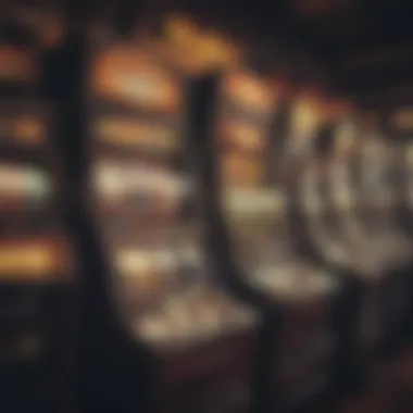 Illustration of the historical evolution of slot machines highlighting key technological advancements
