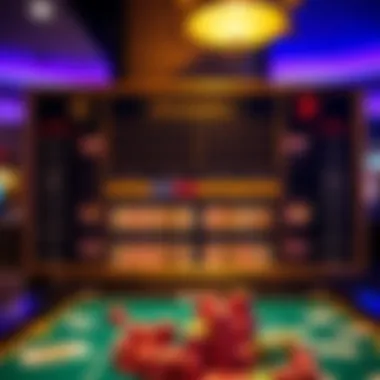 Strategic board showcasing gambling strategies