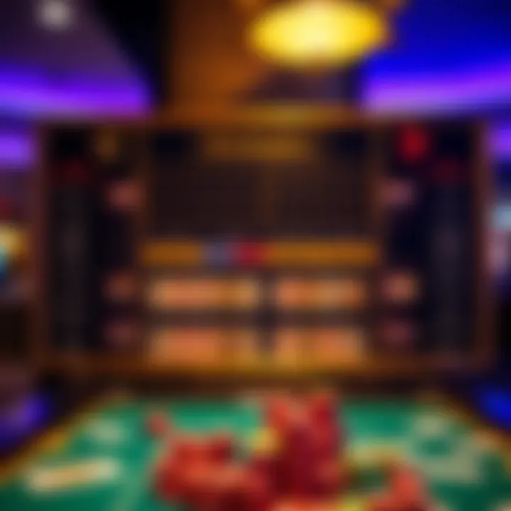 Strategic board showcasing gambling strategies
