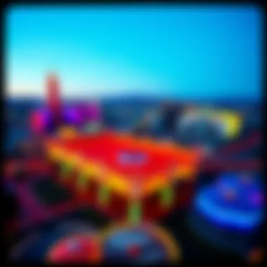 Aerial View of Rio Las Vegas Ride Aerial view of the Rio Las Vegas Ride showcasing its vibrant colors and design