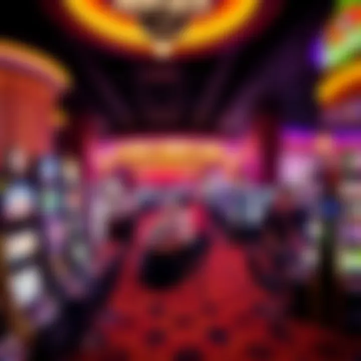 Vibrant Gaming Floor Experience at Seminole Hard Rock Luxurious gaming floor filled with various slot machines and table games