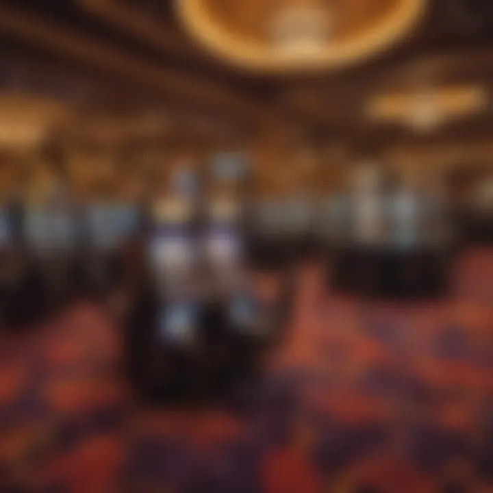 Gaming floor filled with diverse slot machines and table games