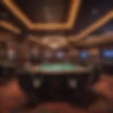 Interior view of Harrah's Poker Room showcasing its vibrant atmosphere