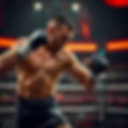 Kevin Holland in the octagon showcasing his fighting style