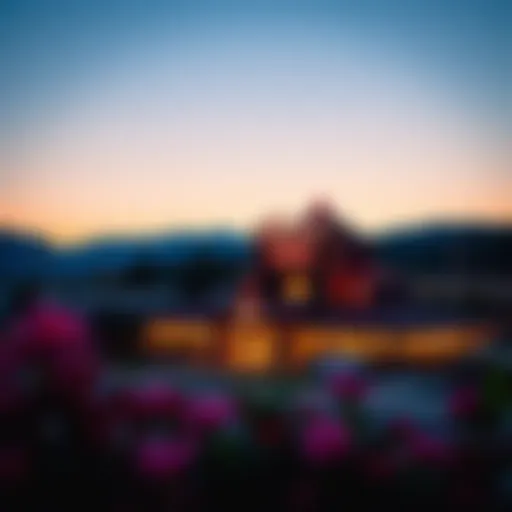 Lakeside Inn and Casino at Dusk Stunning view of the Lakeside Inn and Casino at dusk