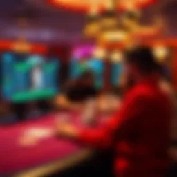 A competitive online poker table interface