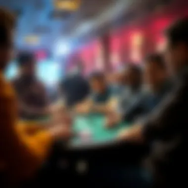 Diversity in Online Poker Engagement A diverse group enjoying a poker game