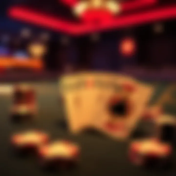 Mathematical Concept in Blackjack Mathematical concept illustration for blackjack probabilities