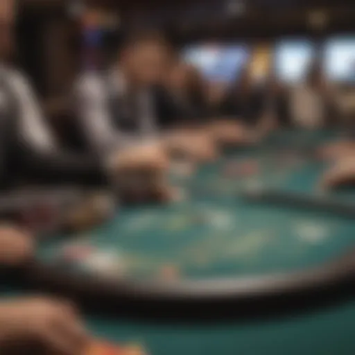 Dynamic poker tournament interface showcasing features