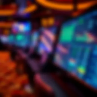 Advanced Betting Technology at Hard Rock Sportsbook Close-up of advanced betting technology used at the Hard Rock sportsbook