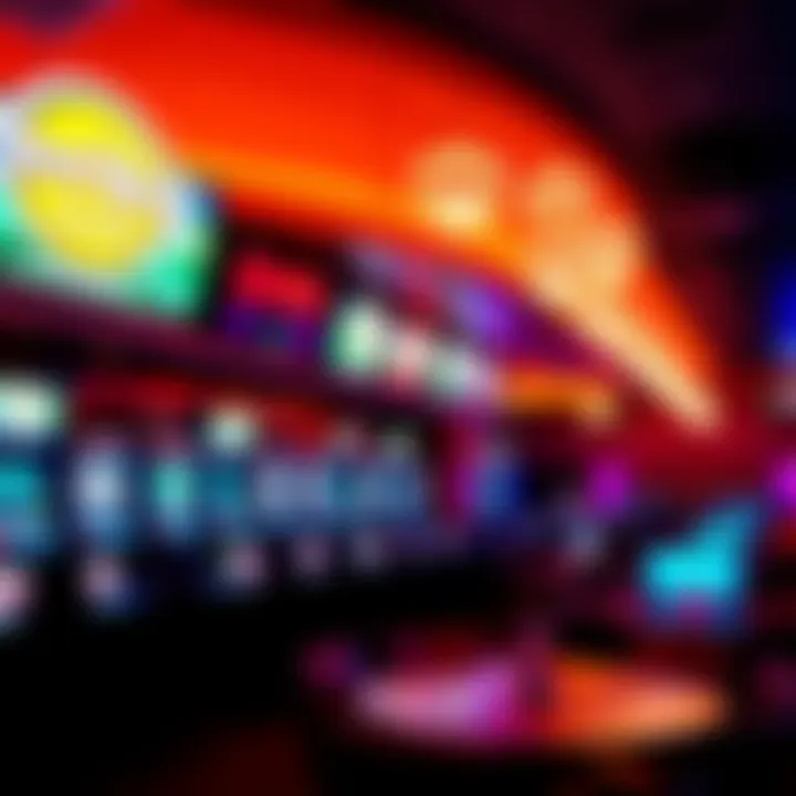 Vibrant Atmosphere of Hard Rock Hollywood Sportsbook Interior view of the Hard Rock Hollywood sportsbook showcasing its vibrant atmosphere