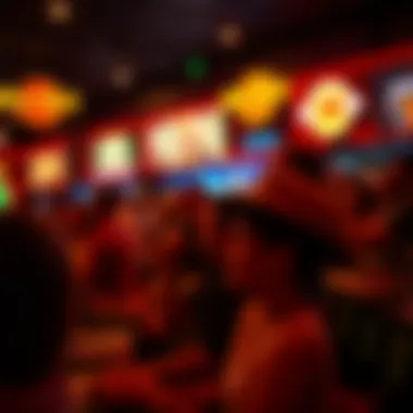 Excitement at Live Sports Events in Hard Rock Hollywood Crowd enjoying a live sports event at Hard Rock Hollywood