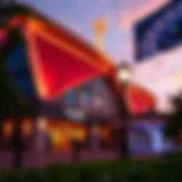 Stunning exterior view of New Hollywood Casino showcasing modern architecture