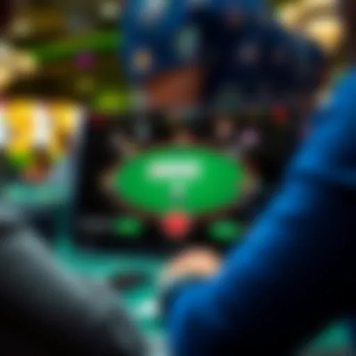 User interface of a popular paid poker app showcasing a virtual table