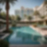 Serene poolside view at Park MGM Las Vegas